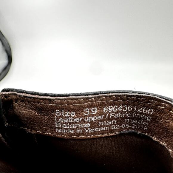 Dansko Leyla Boot Burnished Nubuck Leather Side Zip Ankle Memory Foam Black 9 - Picture 6 of 7